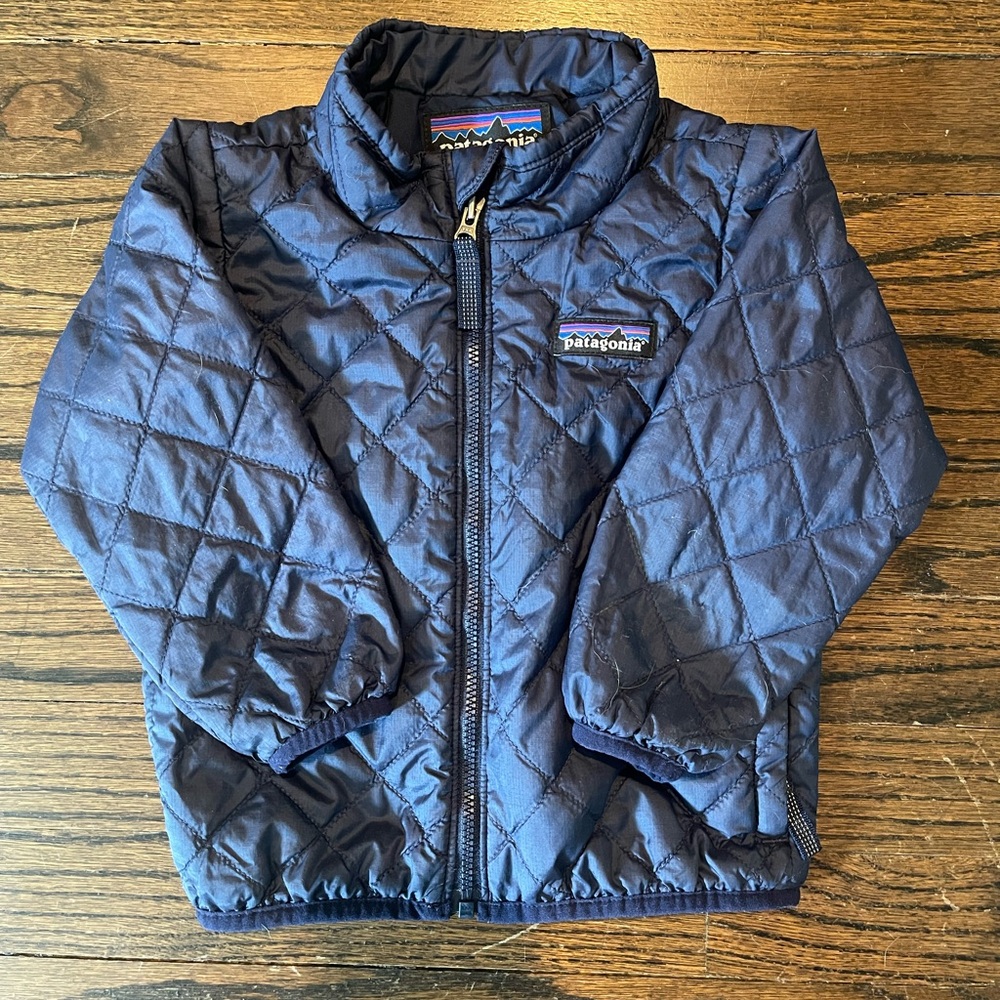 Patagonia Kids Blue Quilted Jacket